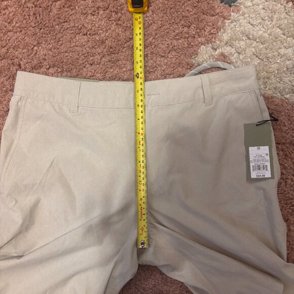 NWT Goodfellow Hybrid Swim Shorts Mens 32 Light Taupe 10.5" Inseam Swim Surf - Picture 8 of 9